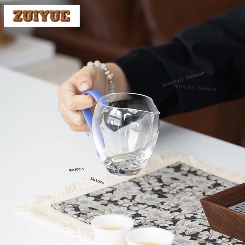 

200ml Glass Tea Pitcher Pour Tea Serving Cup Fair Cup Cha Hai Dispenser Justice Cup Puer Fair Mug Tableware Craft Supplies Craft