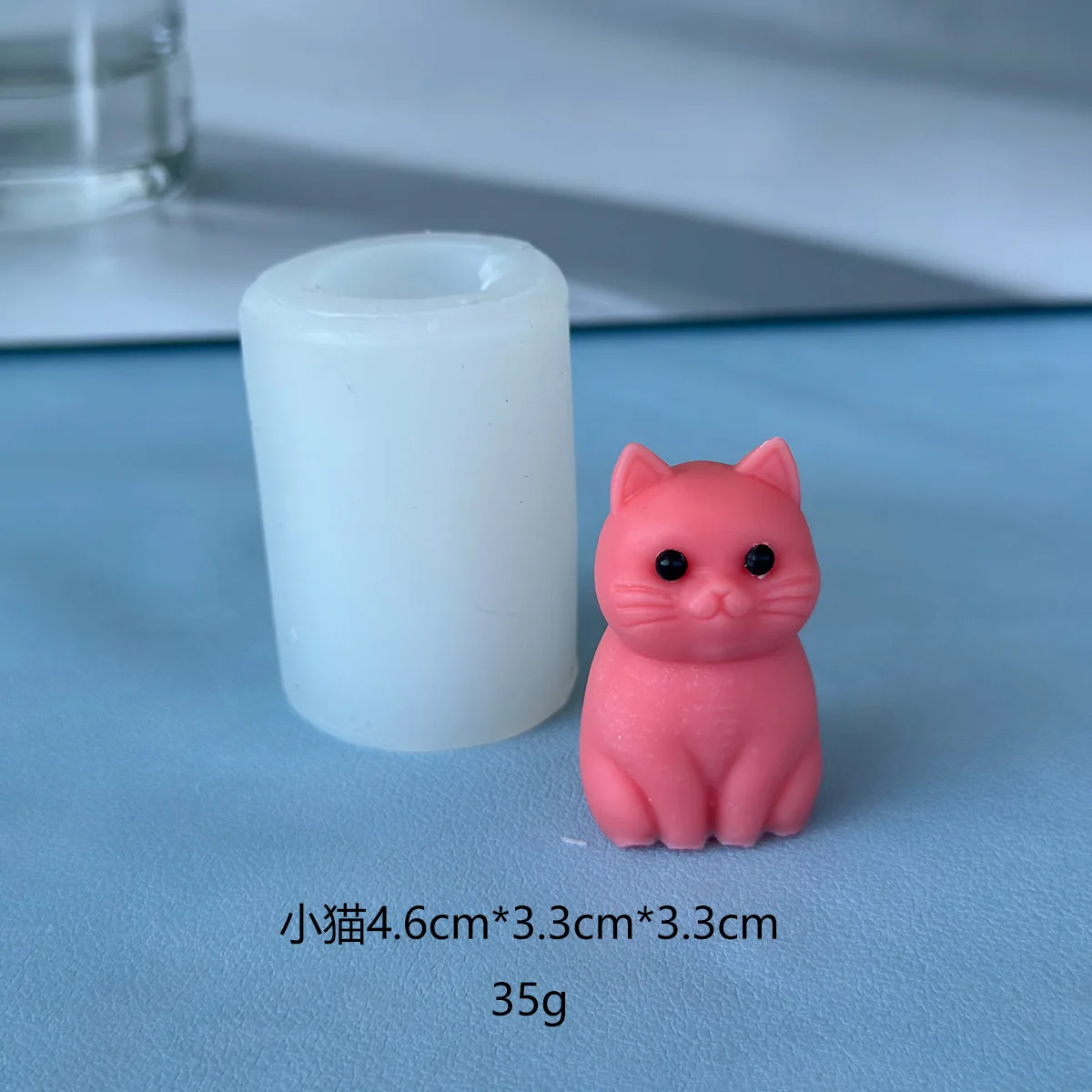 Cute Cat Silicone Candle Mould DIY Stand Pet Soap Resin Making Tool Animal Chocolate Cake Mold Plaster Doll Christmas Gift