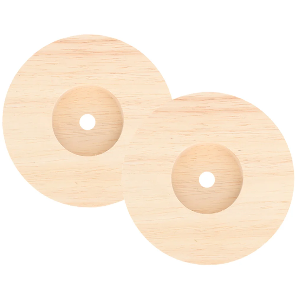 

Wooden Table Lamp Base Round DIY Wood LED Display Glass St Night Bases Parts Stable Bedroom Living Room Study Office
