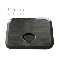Boat Deck Inspection Hatch and Lid 14.5x10.6inch Spare Parts for Marine Boat RV Anti Slip Surface Easily Install with Screws