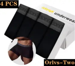 4Pcs/Lot Men Underwear Boxers Sexy Cotton Soft Boxer Shorts Cueca Male Panties Mens For Wholesale Boxershorts Mens Underpants