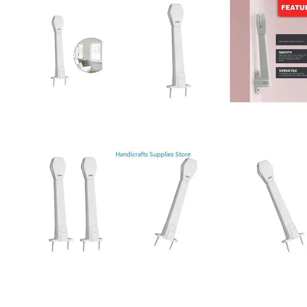 R1WA Plastic Upright Curtain Cable Support Cord Tensioner for Window Side Styling