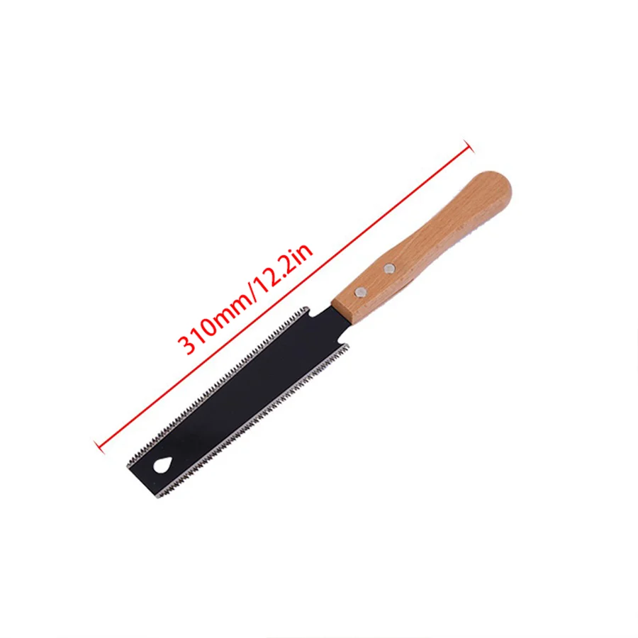 منشار يدوي للنجارة مقاس 12.2 بوصة بمقبض خشبي مريح |   شفرة دقيقة مقاس 15 سم لأعمال النجارة والحرف اليدوية