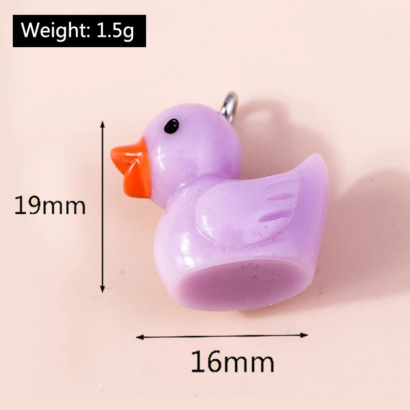 10 stücke Gemischte Niedlichen Tier Charms Hahn Milch Kuh Schwein Schildkröte Biene Ente Anhänger Für Schmuck Machen DIY Halskette Armband mithelfer – Detail 16