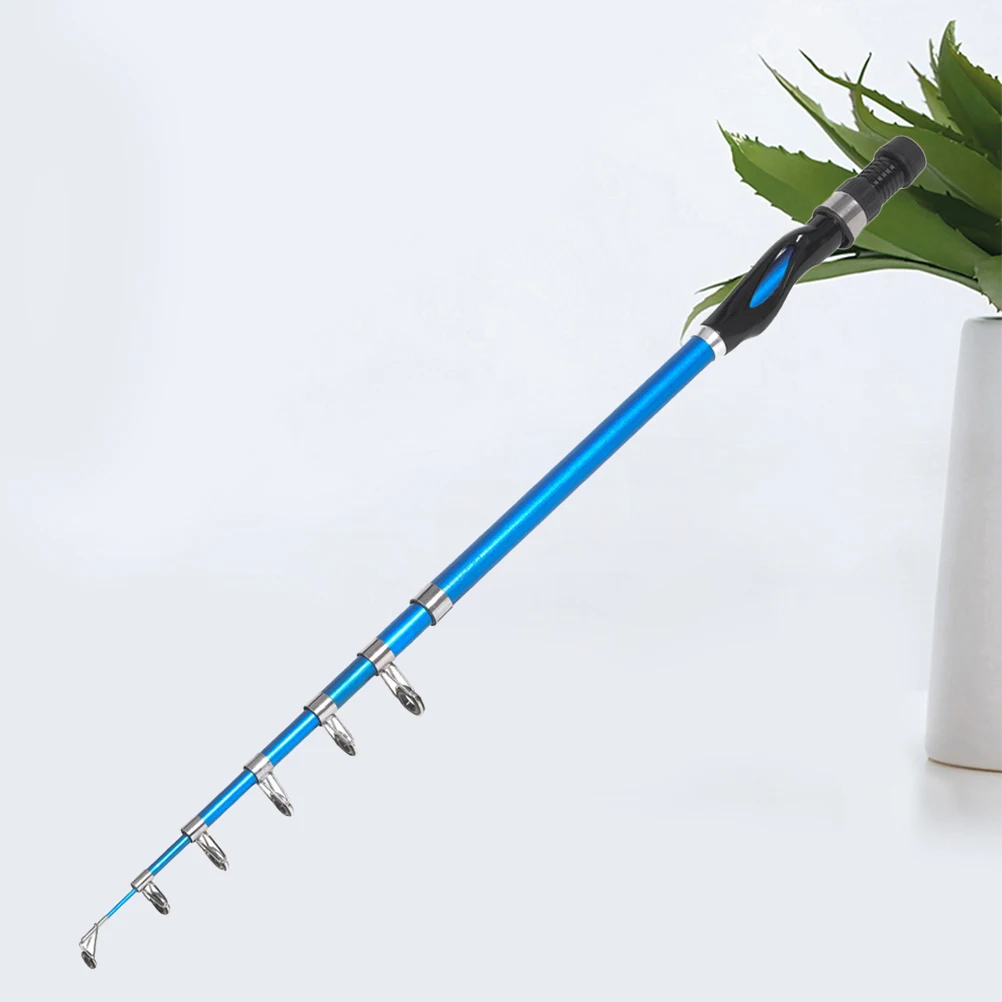 

Mini Fishing Rod Portable Gear Trail Pole Supplies Compact Durable Long Use Ocean Boat Lake River Reservoir Stream Fishing