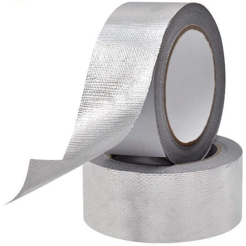 Glass Fiber Cloth Aluminum Foil Tape Heat Insulation Thickening Of Kitchen Range Hood Flame Retardant High-Temperature Resistant