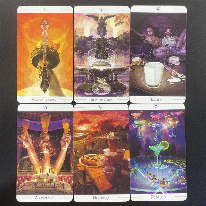 The Urban Tarot Cards Deck PRISMA VISIONS TAROTCard Game 78 Cards with Guidebook Divination English Inspired Good Fairy Angel