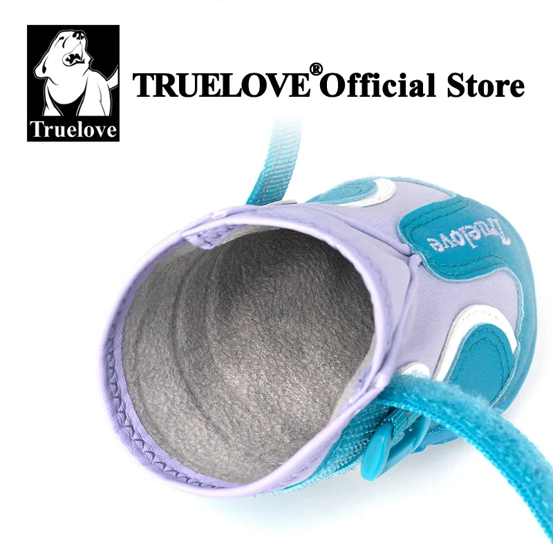 Truelove Dog Shoes for Large Medium Dog Boots & Paw Protectors for Winter Snowy Day Pavement Waterproof with TPR Sole TLS3963