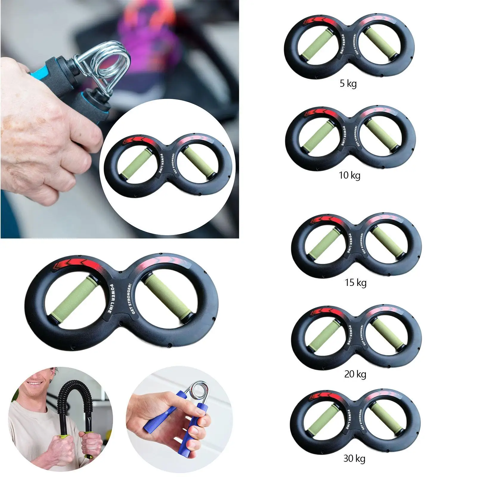 جهاز تدريب اليد والساعد ومدرب المعصم للذراع للرجال والنساء