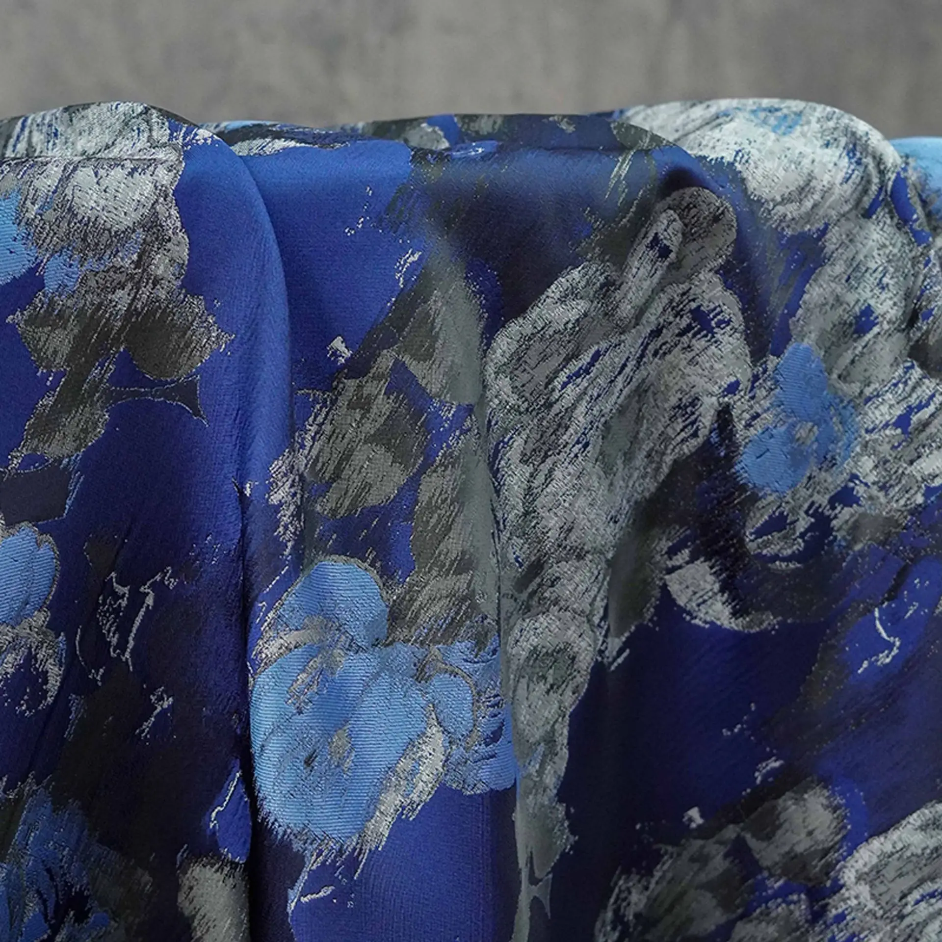 

Floral Ink Wash Yarn Dyed Jacquard Fabric Retro Dress Coat Curtains Cushion Covers Decorative Sewing Fabric