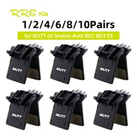 Pastillas de freno de disco hidráulico de bicicleta con disipación de calor NUTT, pastillas de freno de disco de resina semimetálica para freno de aceite NUTT Avid BD1 BD3 E9