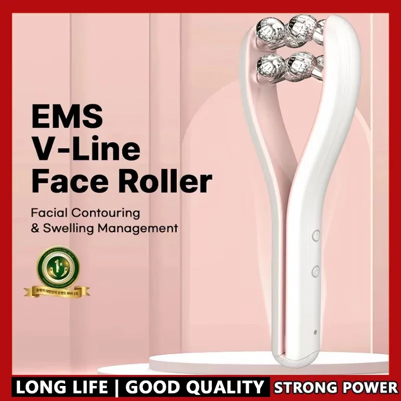 Vフェイス美容フェイシャルマッサージローラー スキンケアツール 顔痩せ・引き締め・リフトアップ用