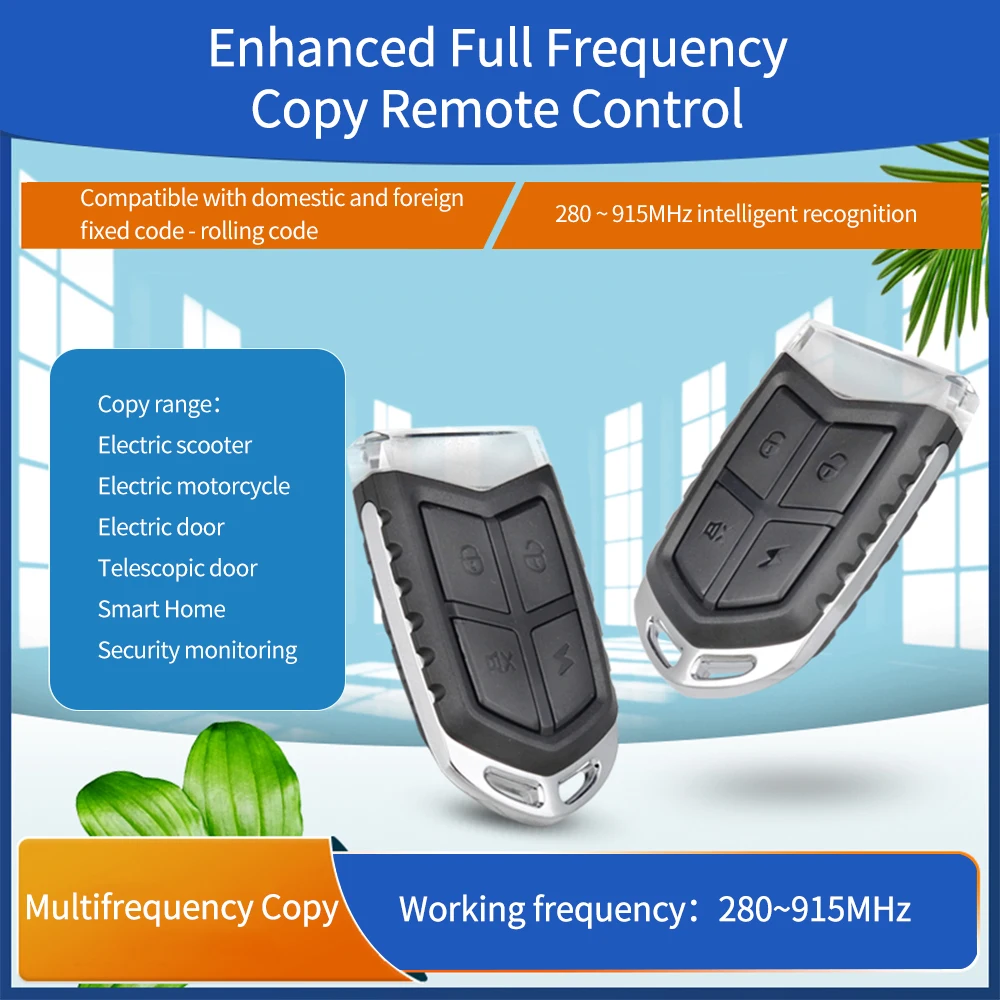 Universal Volle Frequenz 280 MHZ-915 MHZ Kopie Fernbedienung Tor Garage Tür Auto/alarm Verbesserung scrollcode Fernbedienung