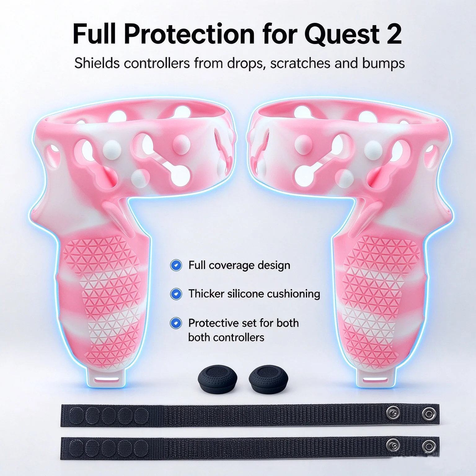 Silicone Controller Grips with - đánh giá và giá Vr Controller Grips Silicone Knuckles Strap