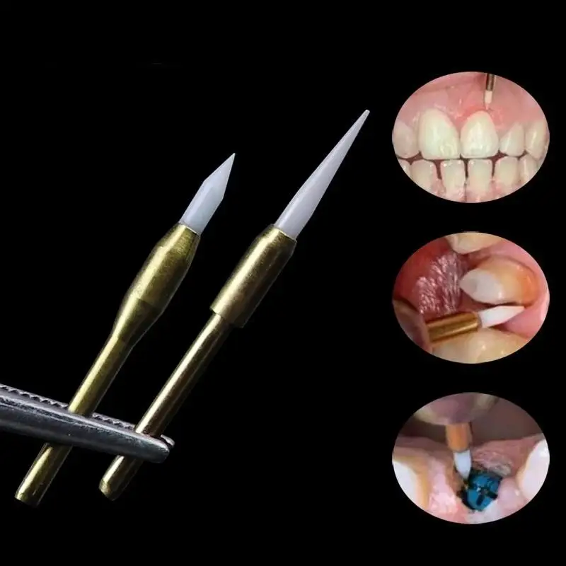 2pcs/set Dental Soft Trimmer Burs With Disinfection Holder Dentistry Implant Surgical Ceramic Soft Tissue Gingiva Surgical Tools view 3