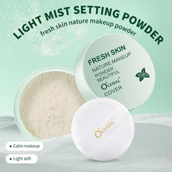 O'CHEAL-corrector Facial resistente al agua para mujer, maquillaje con acabado mate, control de aceite, cosméticos con Puff Mineral, suelto