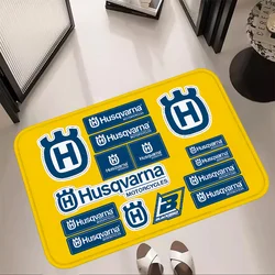 Children Room Mat Husqvarna Motorcycles Home Carpets Washable Non-slip Kitchen Rug Bath Mats Custom Doormat Entrance Door Carpet