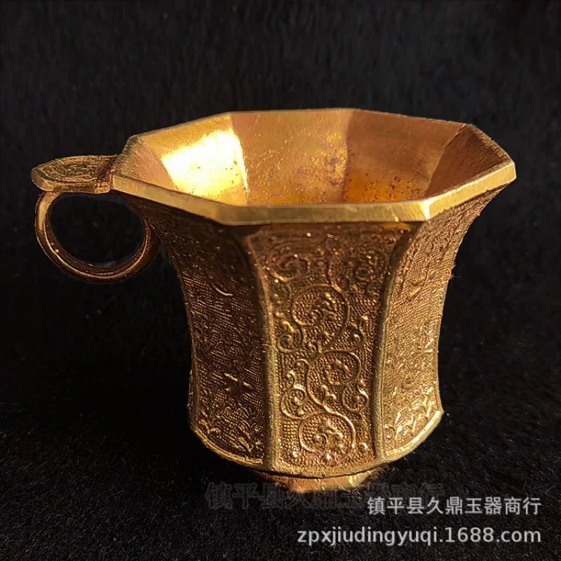 Collection Antique Antique Antique Antique Sundries Collection Bronze Cup Decoration Home Living Room Office Decoration One Piec