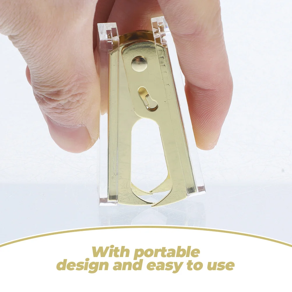 

2Pcs Practical Staple Remover Heavy Duty Office Supply Metal Acrylic Portable Easy Use Staple Remover Handheld Stapler Removers