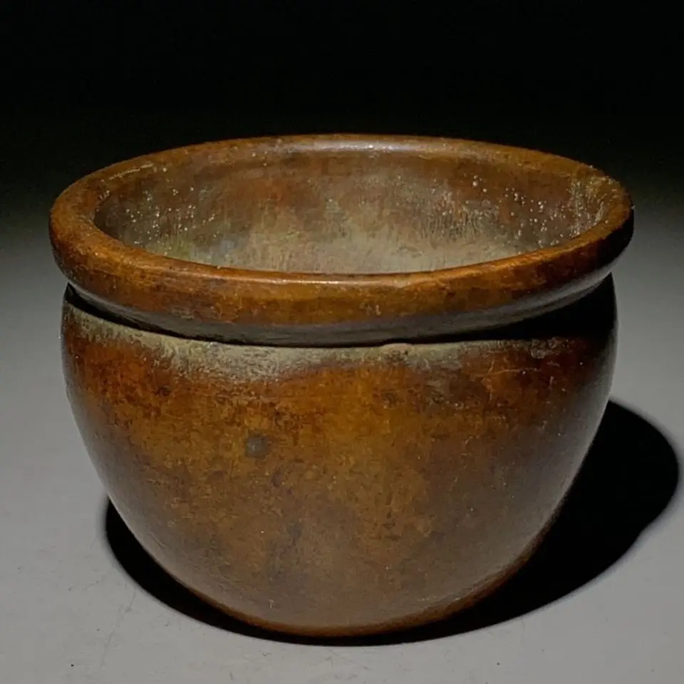 

Antique Daming Xuande annual copper alloy cylinder ornament old objects old goods old copper antiques genuine collection