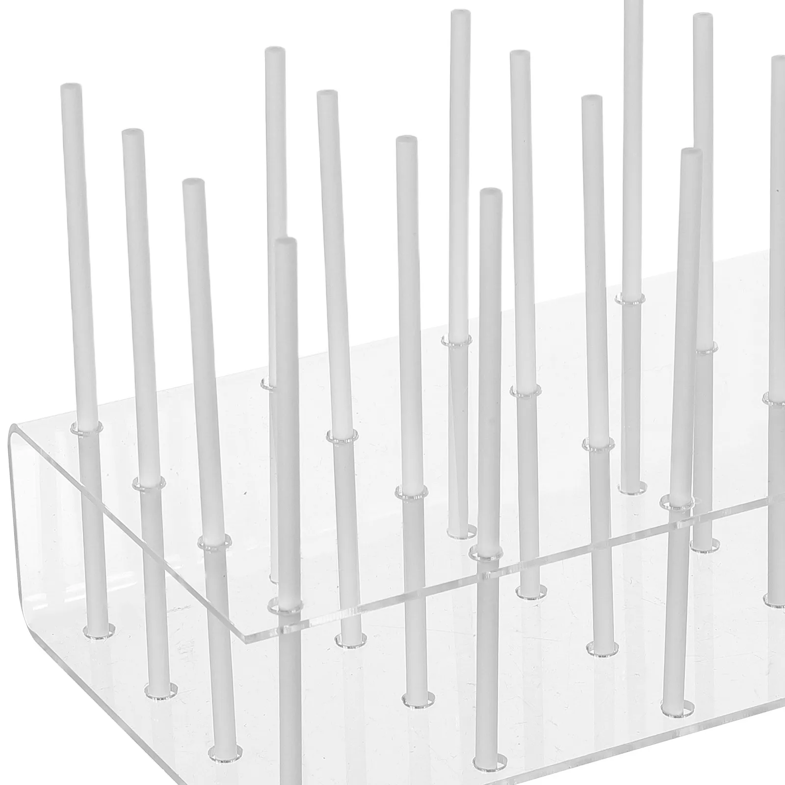 2Pcs Clear Acrylic Lollipop Display Stand Cake Pop Holder 20 Holes Transparent Candy Rack Party Decorations Wedding Favor