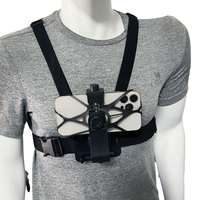 Adjustable Phone Clip Holder Chest Strap Belt For Mobile Samsung Huawei Xiaomi Smartphone Outdoor Sports Action Camera Accessory