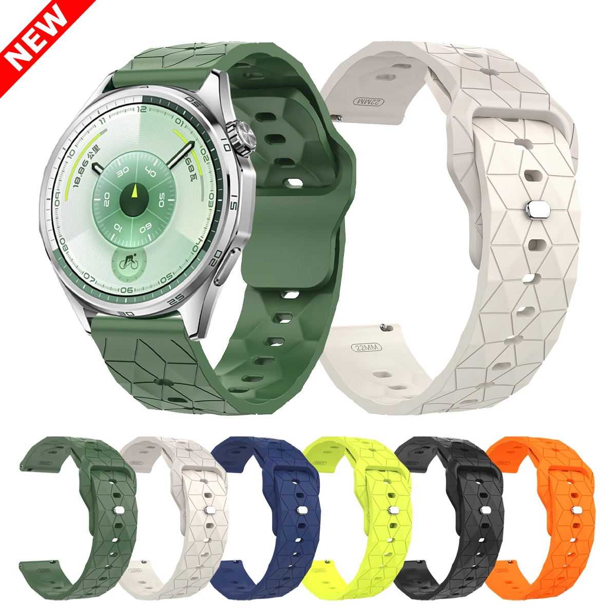 22Mm Silicone Strap… - image