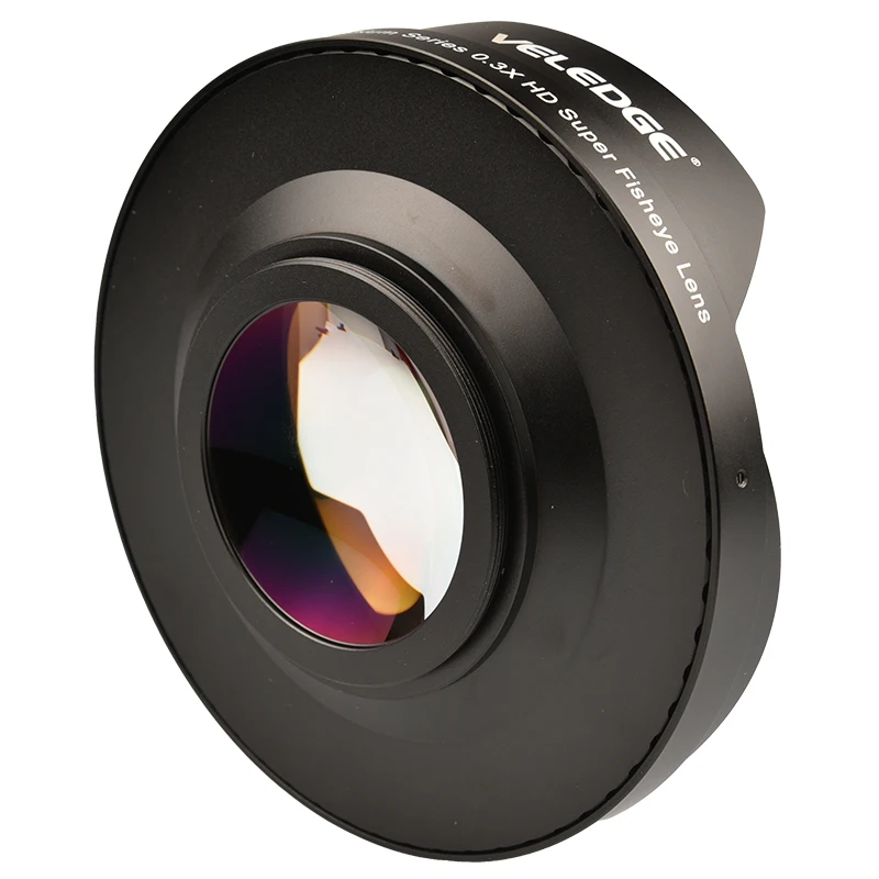 VLOGMAGIC 52MM / 58MM / 62MM /67MM / 72MM 0.3X Ultra Fisheye Wide Lens Adapter with Hood Only for Video Cameras Camcorders