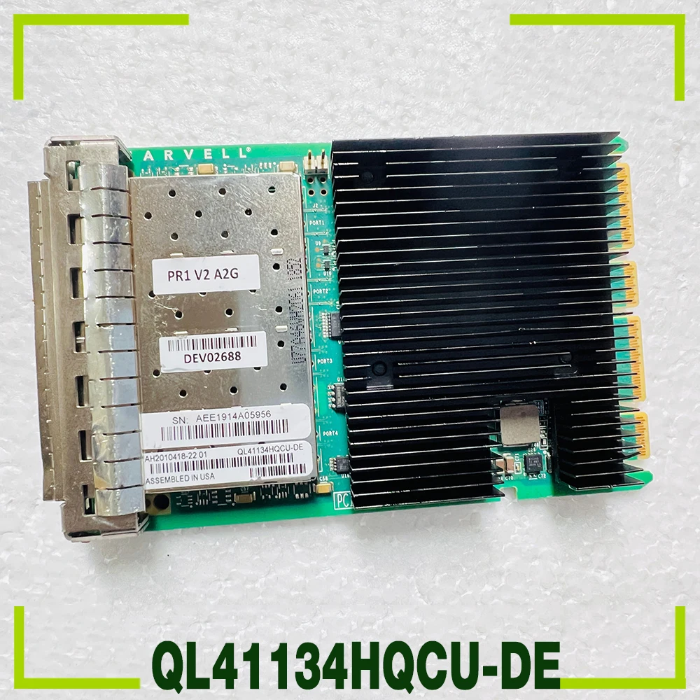 

Для QLogic 047W4V NP0K8 SFP + четырехпортовая десять гигабитных оптоволоконных сетевых карт QL41134HQCU-DE