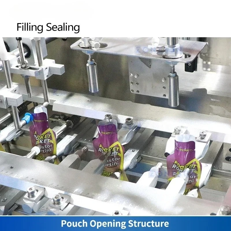 Готовая упаковочная машина для наполнения пакетов Горизонтальное оборудование для наполнения и запечатывания жидкостей ZS-AFS03L