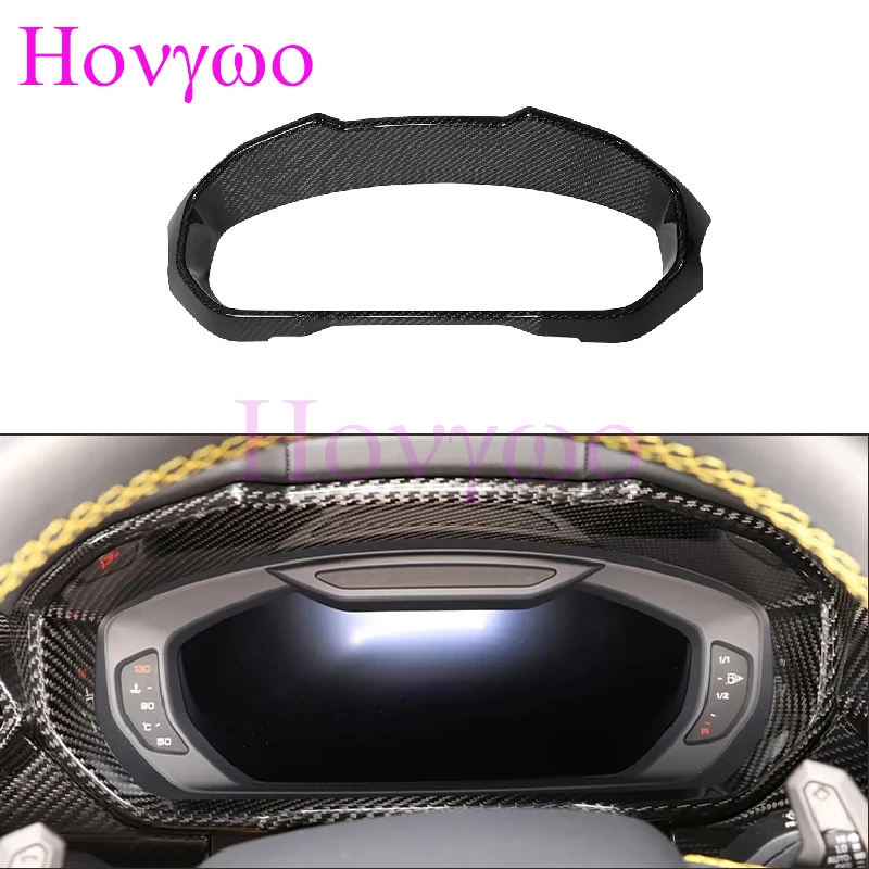 Real Carbon Fiber Dashboard Frame Dash Cover Trim For Lamborghini URUS 2018-2022