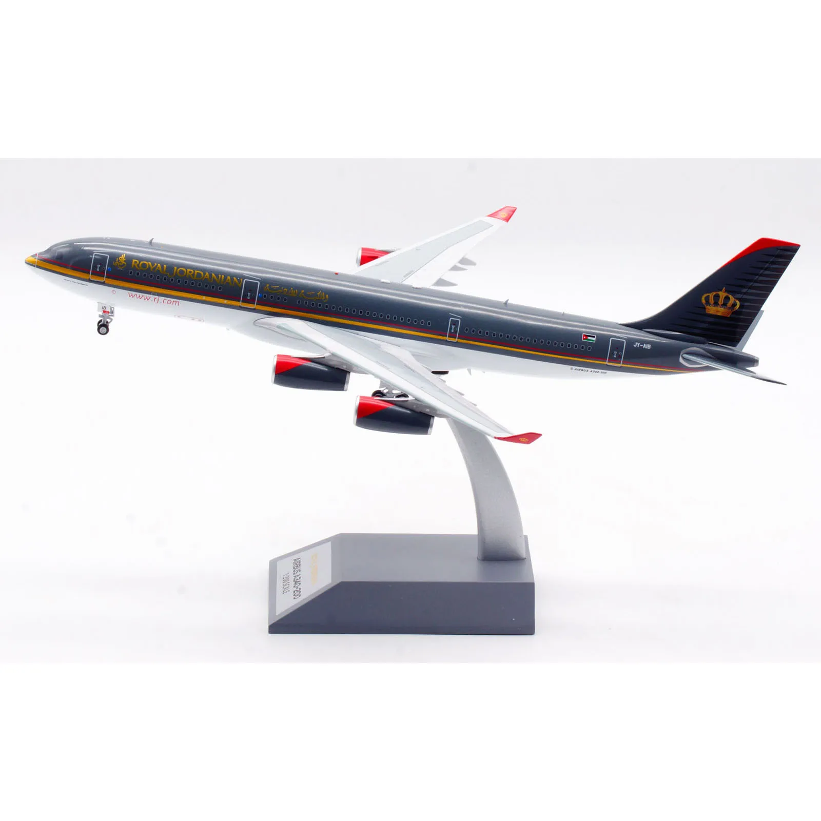 IF342JY0523 Alloy Collectible Plane Gift INFLIGHT 1:200 Royal Jordanian Airbus A340-200 Diecast Aircraft Jet Model JY-AIB