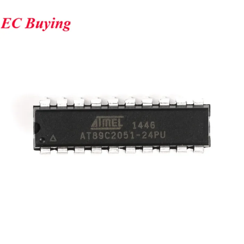 AT89C2051-24PU AT89C2051 DIP-20 8-bit Microcontroller 8051 2K Flash Chip IC