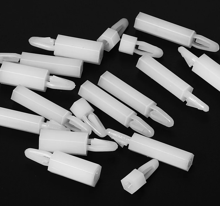 M3 M4 Nylon-Abstandshalter mit sechseckigem Gewinde, Abstandshalter für PCB, Computer, Motherboard, Leiterplatte, fester Clip, Säulenabstandshalter – Detail 1