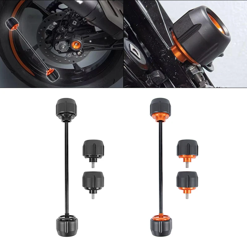 Front Rear Wheel Fork Axle Cap Crash Protector Slider Spindle Hub Motorcycle Accessories For RC 390 2022 2023 2024 RC390