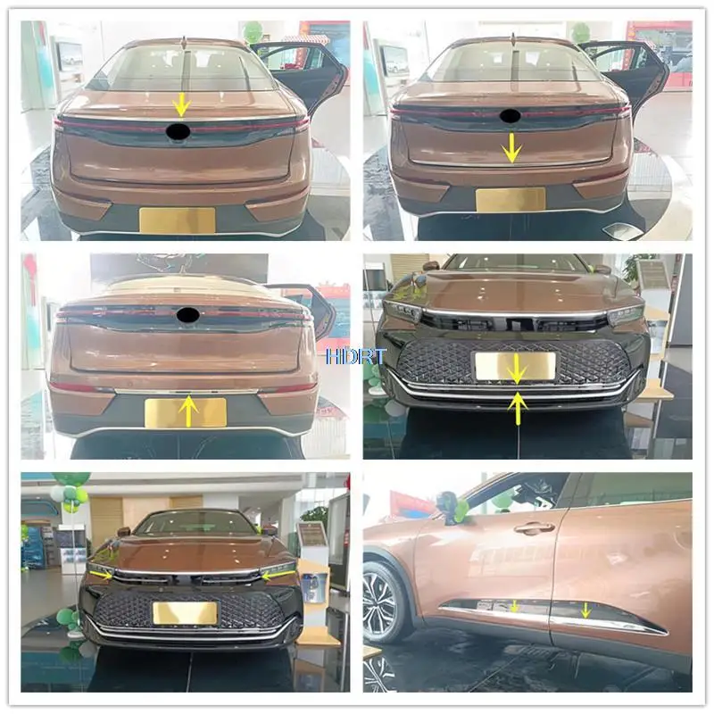 

Car Styling Front Lower Grille Upper Middle Mesh Rear Bumper Tail Gate Trim Door Edge Strip For Toyota Crown SportCross 2023 +