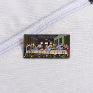 أنا أحب دبابيس المينا يسوع ، جمع يسوع الشائك المخصص ، بروش الدين ، شارات ملابس طية صدر السترة ، هدية مجوهرات الحب المسيحي أفضل 6 مبيعات بروش بدلة كريستيان - No3