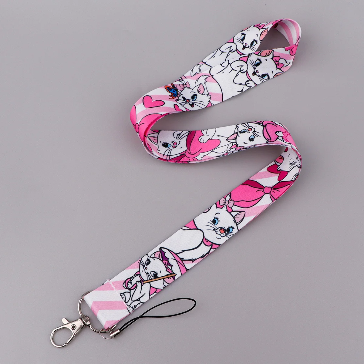 مارى القط الحبل للمفتاح ، حزام الرقبة ، الحبل ، بطاقة ، معرف ، حامل شارة ، سلسلة المفاتيح ، اكسسوارات حلقة المفاتيح ، لطيف #3