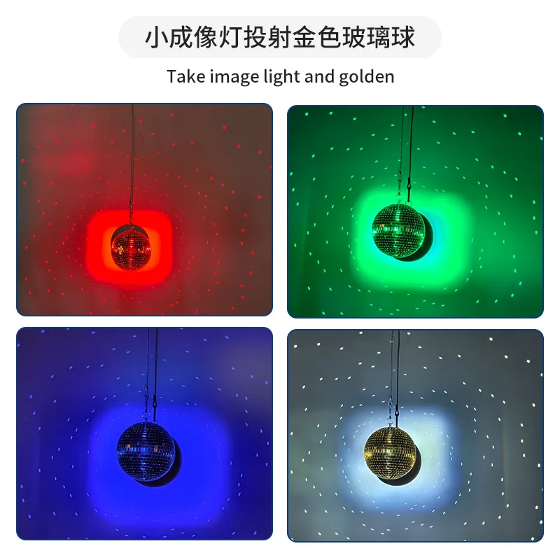 

LED Atmosphere Light Cross-Border KTV Bar Decoration Colorful Rotating Disco Ball Light Home Festival Disco Stage Light