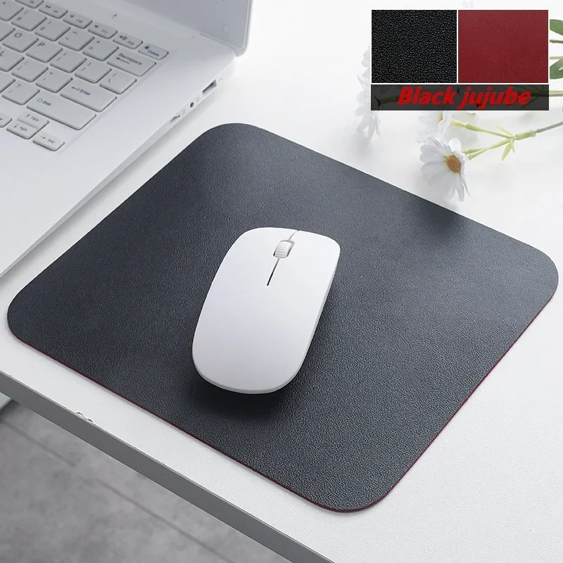 Mouse Pad Cute Double-sided Mat for Mouse Office 23x20cm Mat for Mice Kawaii PU Leather Waterproof Cup Mats Deskpad Girls