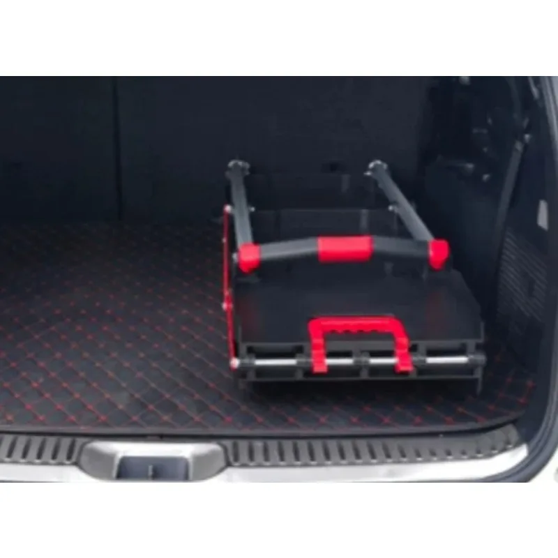 Foldable Tool Trolley Caster Wheels Three-Tier Tool Trolley