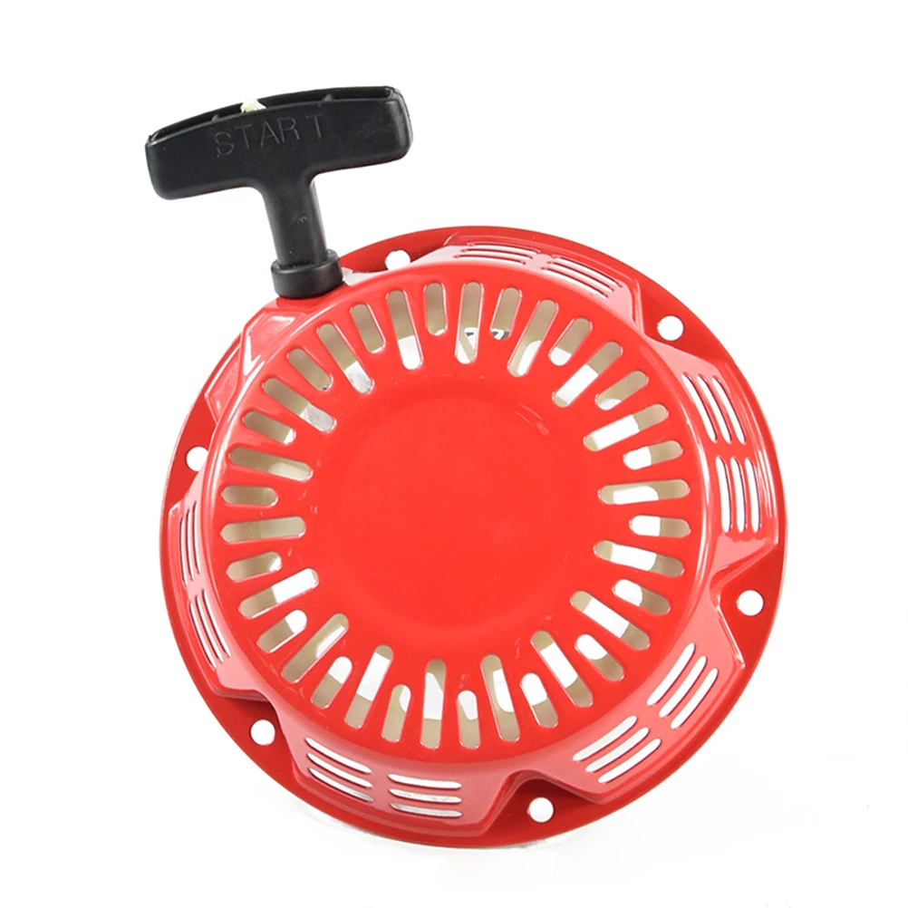 

Hand Pull Start Reel For Electric Generator Manual Starter Compatible With Gx160 Gx200 Red Durable Engine