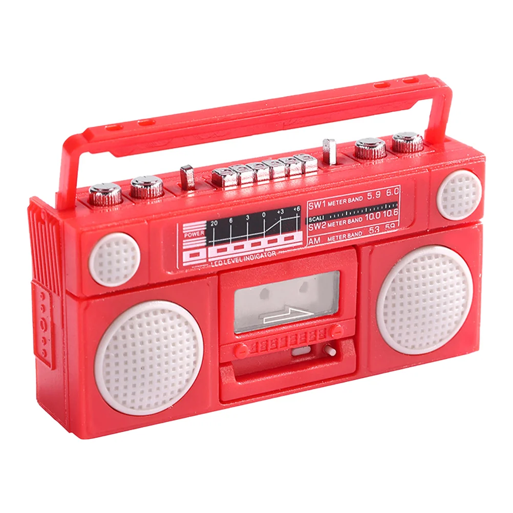 

Classical Radio Model Miniature Adornment House Vintage for Kids Delicate Supply Plastic Simulated