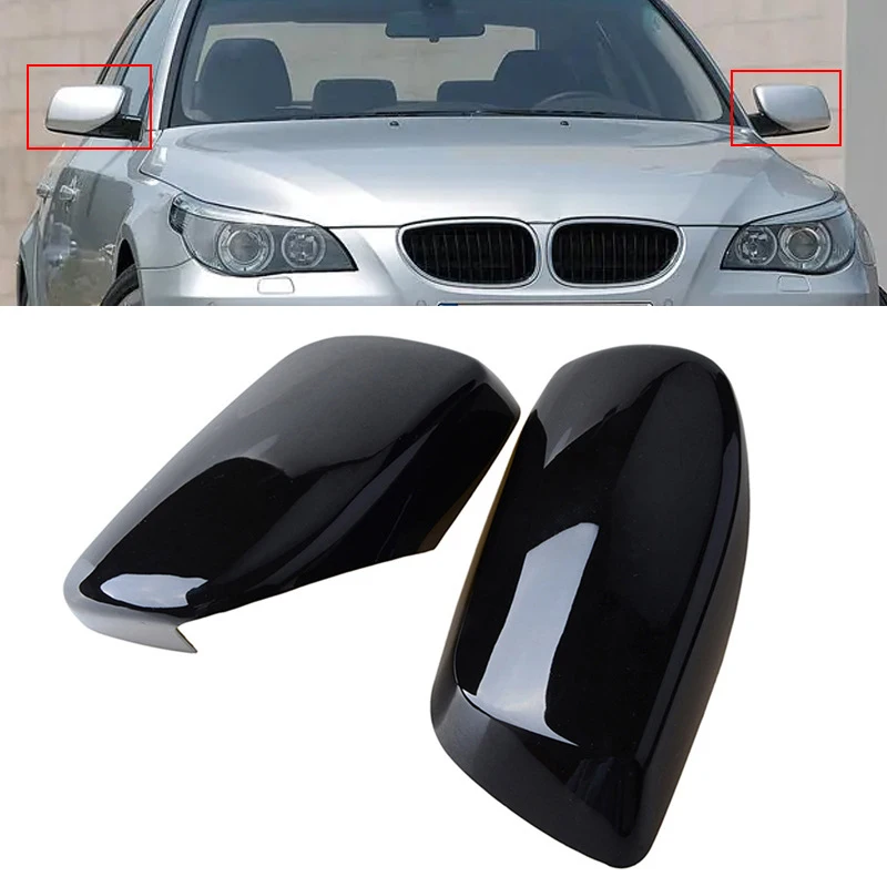

Для BMW 5 серии E60 2004-2007 гг., сменная крышка зеркала, глянцевый черный корпус внешнего бокового зеркала