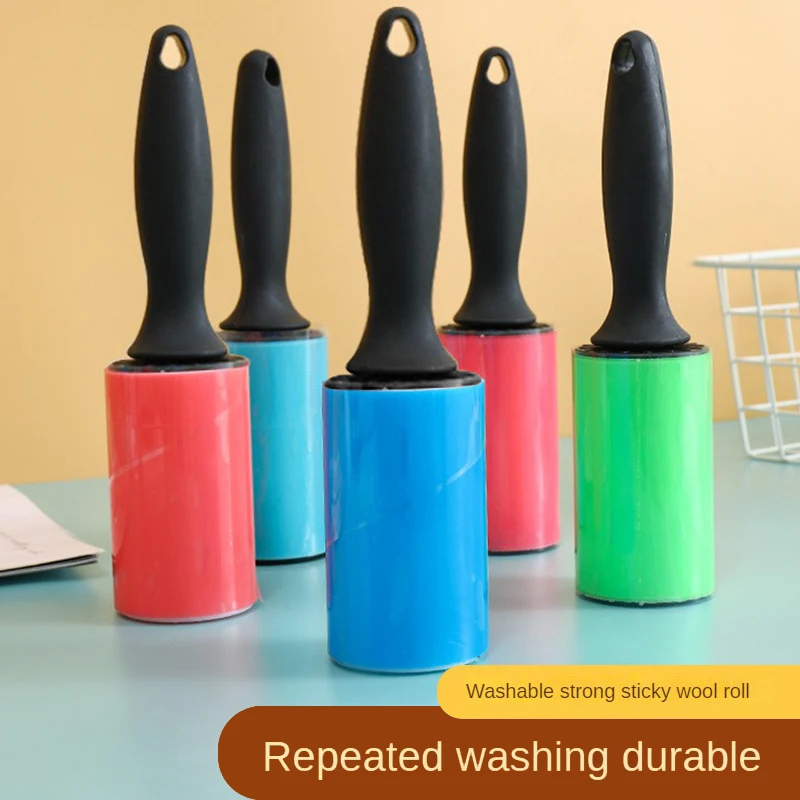 1/2/4PCS Clean Reusable Washable Lint Roller Sticky Brush Dust Hair Remover Fur Scrub Clothes Bag Cleaning Brush Drop