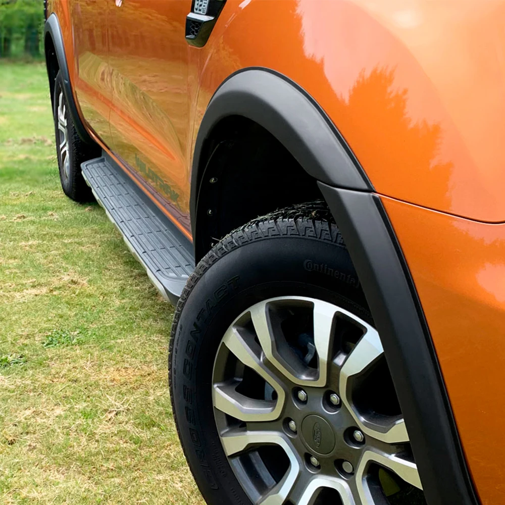 3'' Slim Fender Flares Wheel Arch for Ford Ranger T7 PX2 MK2 2015 2016 2017 2018 Models Matte Black Mudguard 4X4 Car Accessories