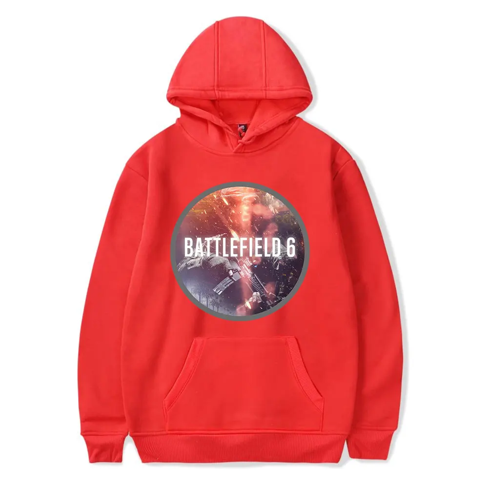 ساحة المعركة 6 هوديس 2025 خمر ميرش هوديي الرجال والنساء الهيب هوب الرياضة البلوز البلوز