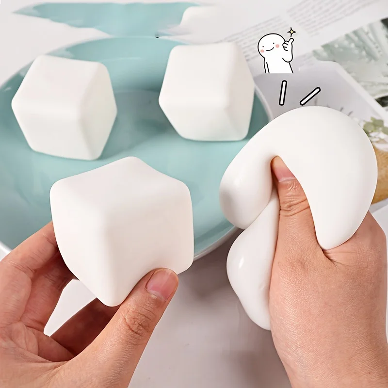 Squishy Tofu Stress Balls Autism Sensory Toys Stress & Anxiety Relief Fidget Toys Dough Water Ball Gifts Bulk dla dorosłych dzieci