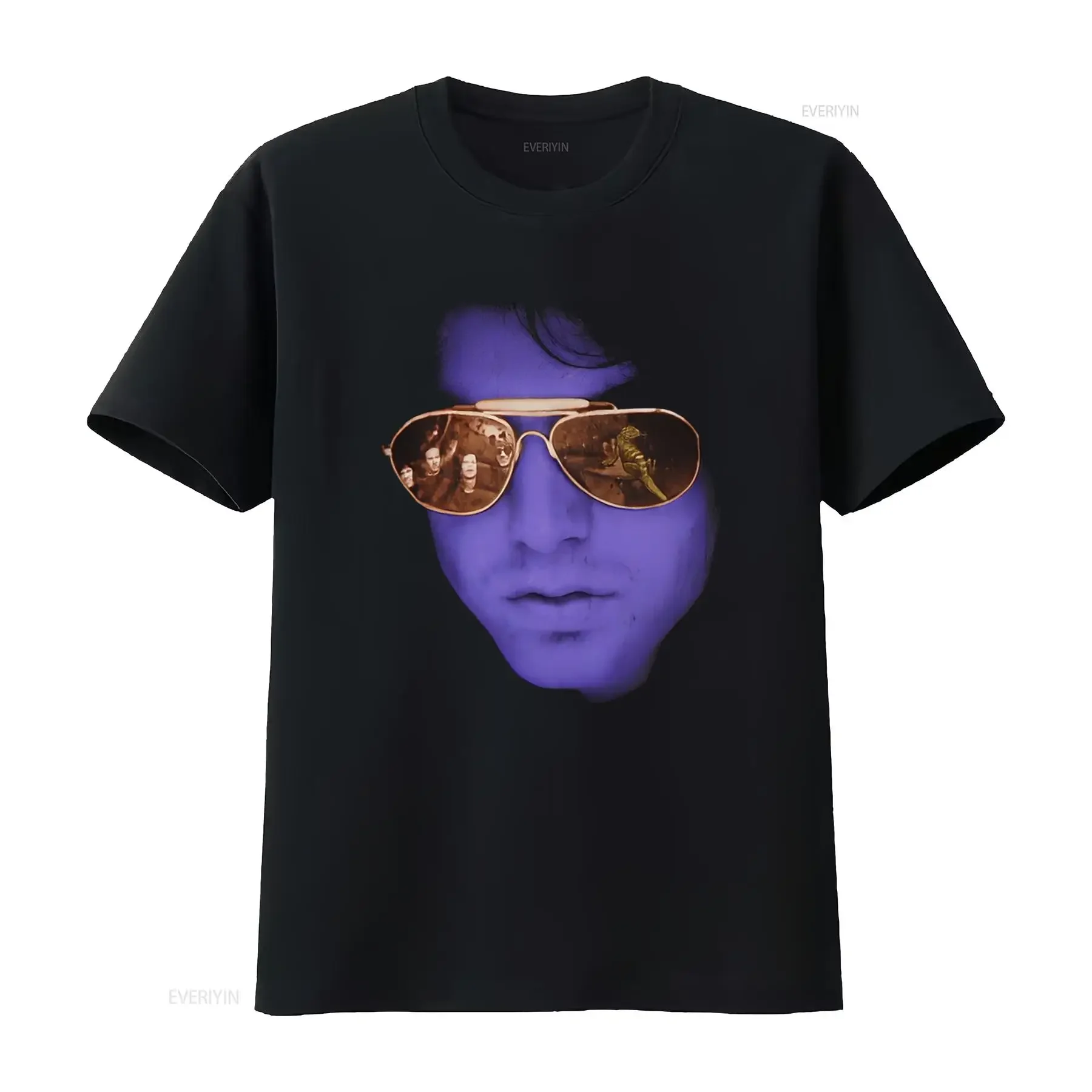 Jim Morrison I Am The Lizard King Concert Black S 234XL T Shirt NE1065 vintage Washed streetwear Stylish Stretched Soft fashion