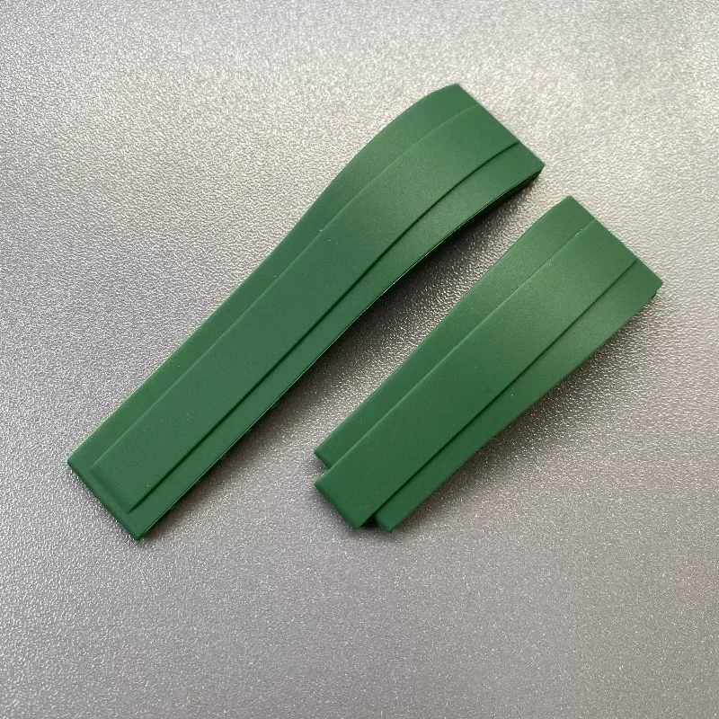 ل رولكس حزام ل دايتونا الغواصة GMT يخت ماستر أويسترفليكس جلايدلوك الملونة لينة الطبيعة المطاط حزام الساعات 20/21 مللي متر